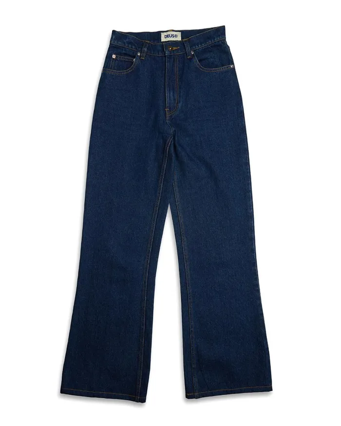 Divine Force Jean 8211 Vintage Blue Denim Women Deus Ex Machina Bottoms Divine Force Jean 8211 Vintage Blue Denim Women Deus Ex Machina Bottoms