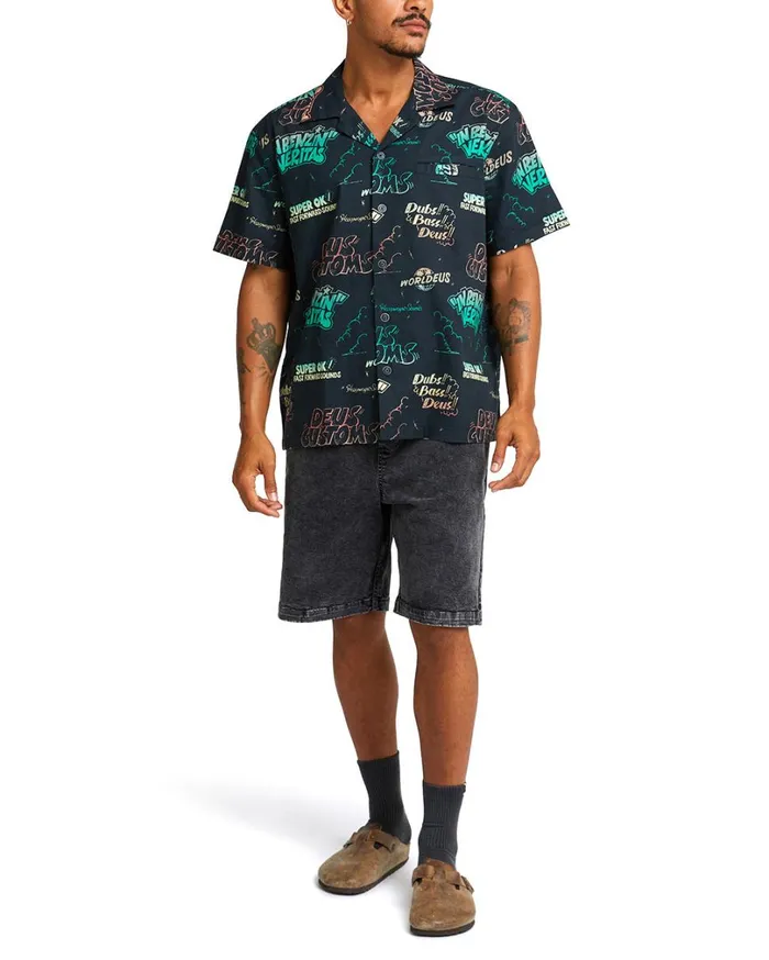 Dub Bass Shirt 8211 Anthracite Men Deus Ex Machina Shirts Dub Bass Shirt 8211 Anthracite Men Deus Ex Machina Shirts