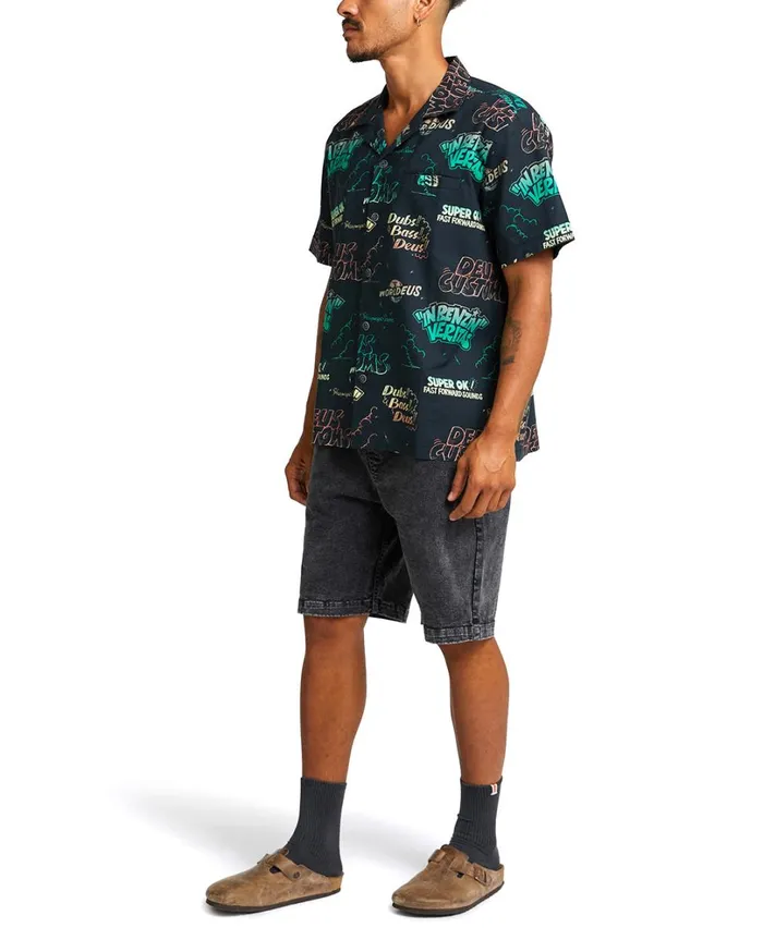 Dub Bass Shirt 8211 Anthracite Men Deus Ex Machina Shirts Dub Bass Shirt 8211 Anthracite Men Deus Ex Machina Shirts