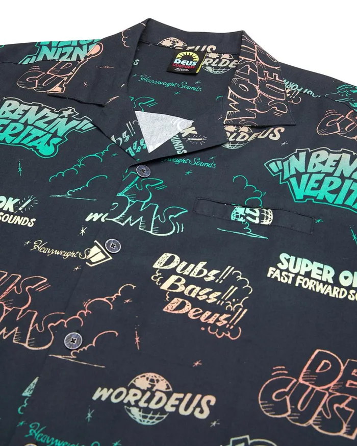 Dub Bass Shirt 8211 Anthracite Men Deus Ex Machina Shirts Dub Bass Shirt 8211 Anthracite Men Deus Ex Machina Shirts