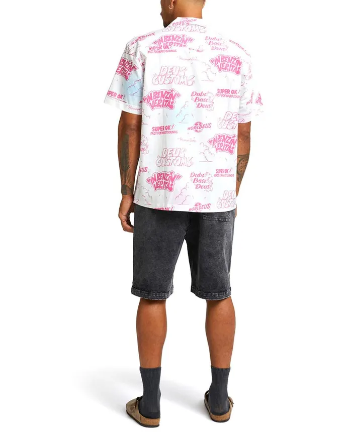 Dub Bass Shirt 8211 Vintage White Men Deus Ex Machina Shirts Dub Bass Shirt 8211 Vintage White Men Deus Ex Machina Shirts