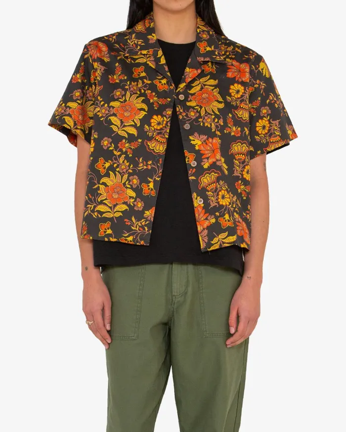 Dutchie Short Sleeve Shirt 8211 Black Multi Women Deus Ex Machina Shirts