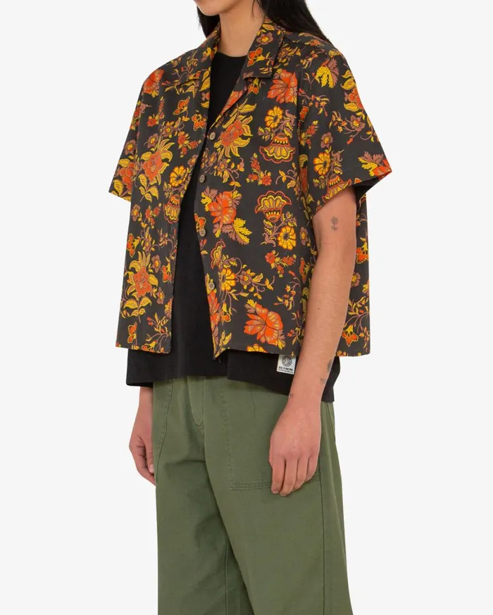 Dutchie Short Sleeve Shirt 8211 Black Multi Women Deus Ex Machina Shirts Dutchie Short Sleeve Shirt 8211 Black Multi Women Deus Ex Machina Shirts