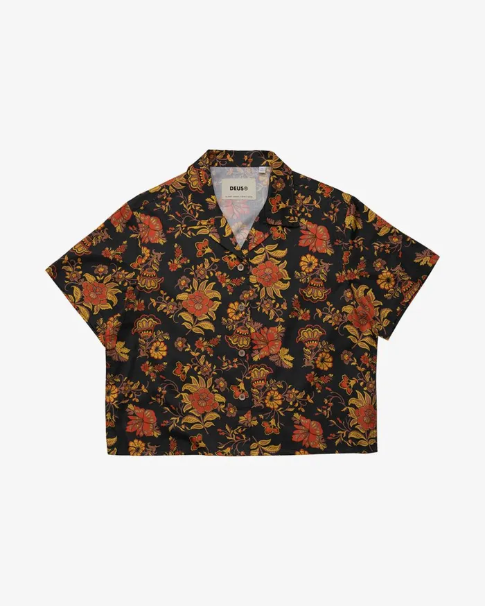 Dutchie Short Sleeve Shirt 8211 Black Multi Women Deus Ex Machina Shirts Dutchie Short Sleeve Shirt 8211 Black Multi Women Deus Ex Machina Shirts
