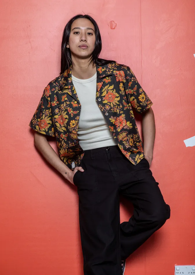 Dutchie Short Sleeve Shirt 8211 Black Multi Women Deus Ex Machina Shirts Dutchie Short Sleeve Shirt 8211 Black Multi Women Deus Ex Machina Shirts
