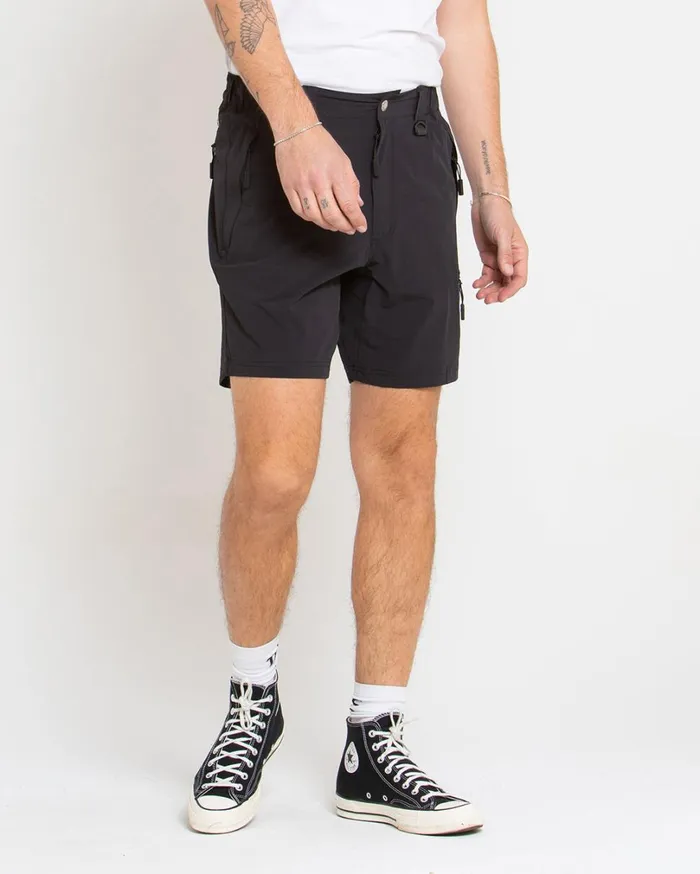 Dweller Trek Short 8211 Black Men Deus Ex Machina Shorts