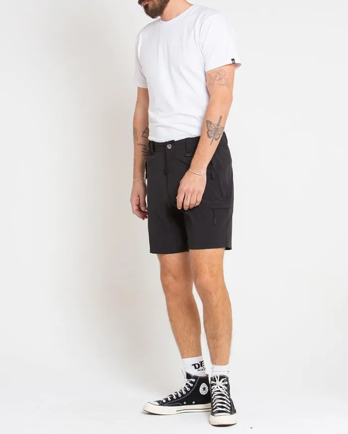Dweller Trek Short 8211 Black Men Deus Ex Machina Shorts Dweller Trek Short 8211 Black Men Deus Ex Machina Shorts