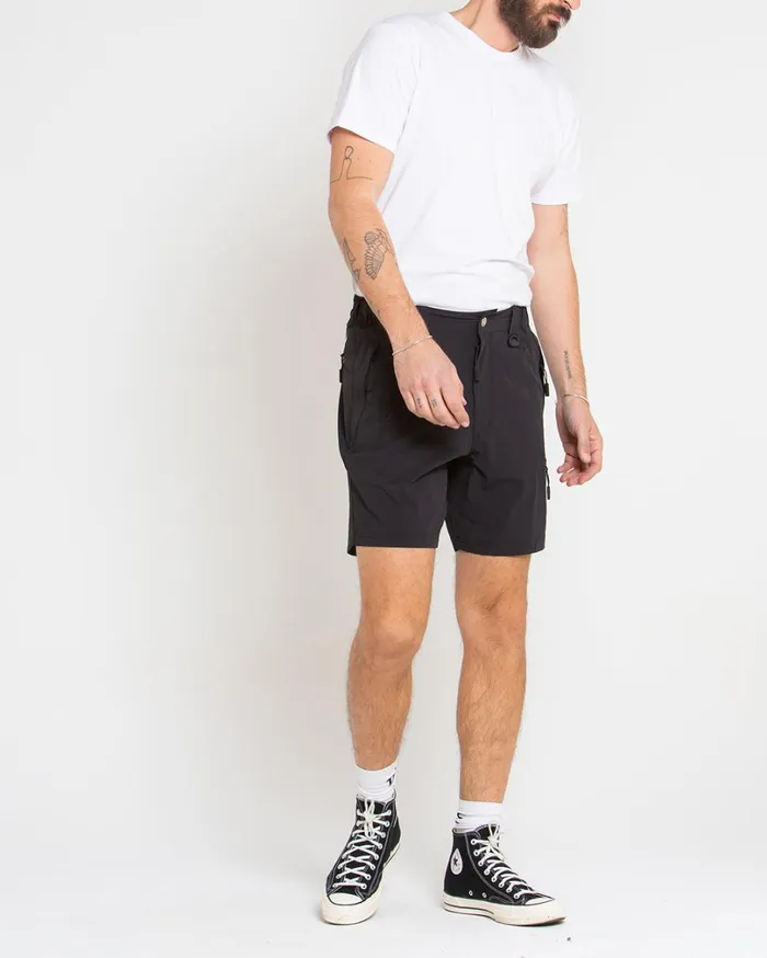 Dweller Trek Short 8211 Black Men Deus Ex Machina Shorts Dweller Trek Short 8211 Black Men Deus Ex Machina Shorts