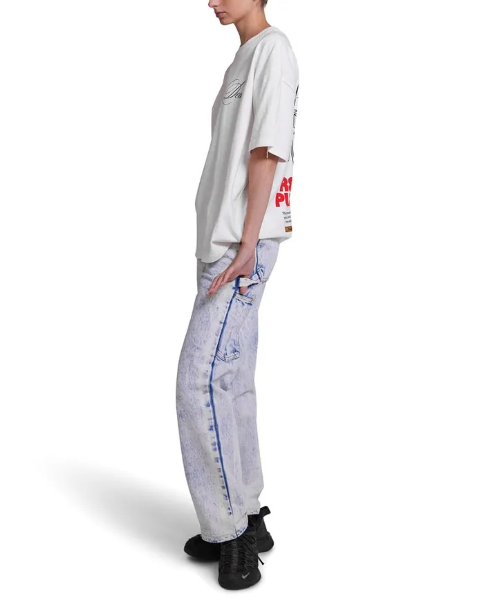 Dxw Caution Tee 8211 Vintage White Women Deus Ex Machina Tees Dxw Caution Tee 8211 Vintage White Women Deus Ex Machina Tees
