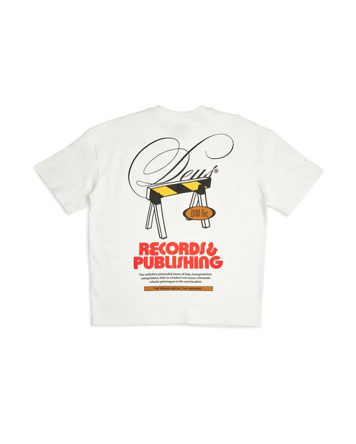 Dxw Caution Tee 8211 Vintage White Women Deus Ex Machina Tees Dxw Caution Tee 8211 Vintage White Women Deus Ex Machina Tees