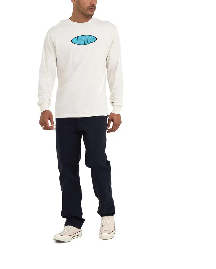 Eclipse Long Sleeve Tee 8211 Vintage White Men Deus Ex Machina Tees Eclipse Long Sleeve Tee 8211 Vintage White Men Deus Ex Machina Tees