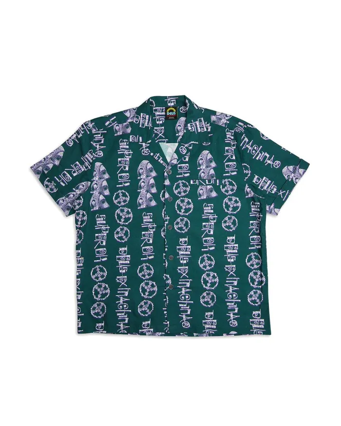 Effigy Shirt 8211 Deep Green Men Deus Ex Machina Shirts Effigy Shirt 8211 Deep Green Men Deus Ex Machina Shirts
