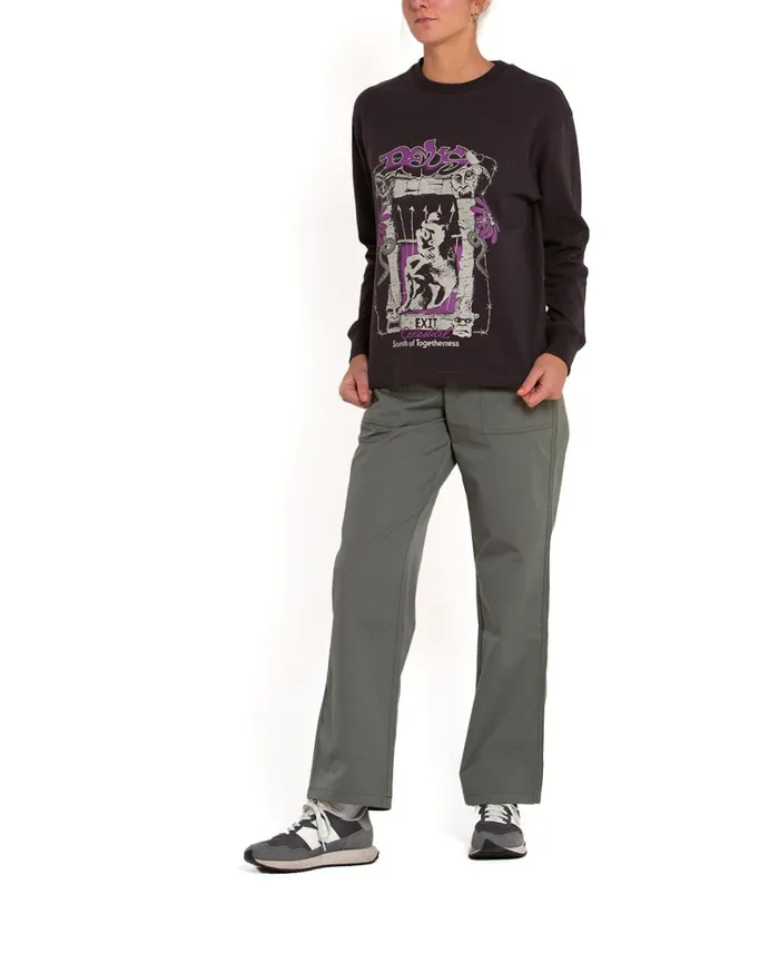 Embrace Long Sleeve Tee 8211 Anthracite Women Deus Ex Machina Tees Embrace Long Sleeve Tee 8211 Anthracite Women Deus Ex Machina Tees