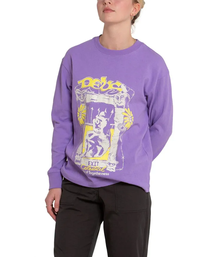 Embrace Long Sleeve Tee 8211 Bougainvillea Women Deus Ex Machina Tees