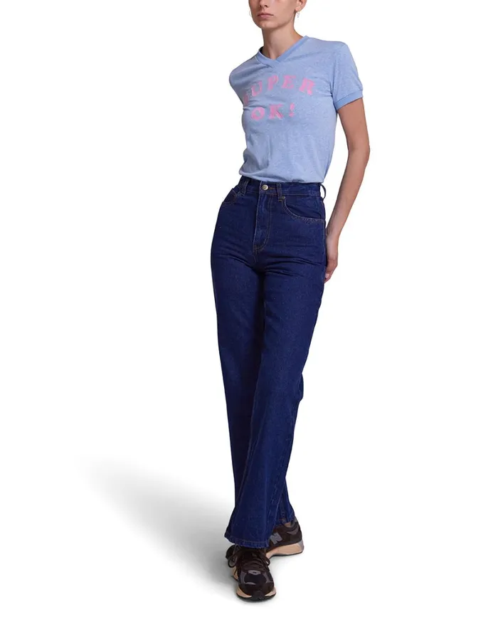 Faye Ringer Tee 8211 Baby Blue Women Deus Ex Machina Tees Faye Ringer Tee 8211 Baby Blue Women Deus Ex Machina Tees