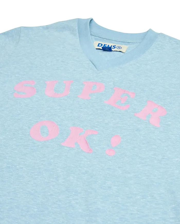Faye Ringer Tee 8211 Baby Blue Women Deus Ex Machina Tees Faye Ringer Tee 8211 Baby Blue Women Deus Ex Machina Tees