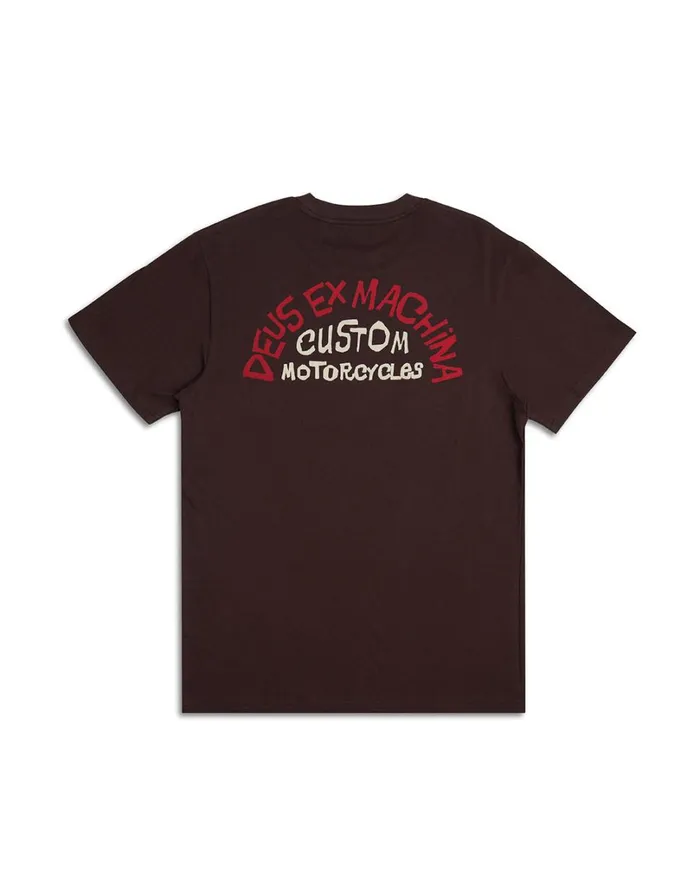 Flash Tee 8211 Choc Brown Men Deus Ex Machina Tees Flash Tee 8211 Choc Brown Men Deus Ex Machina Tees