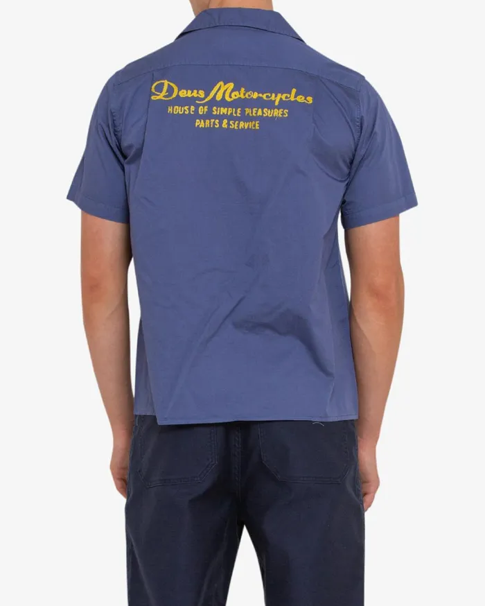 Fleetwood Shirt 8211 Dusty Blue Men Deus Ex Machina Shirts Fleetwood Shirt 8211 Dusty Blue Men Deus Ex Machina Shirts
