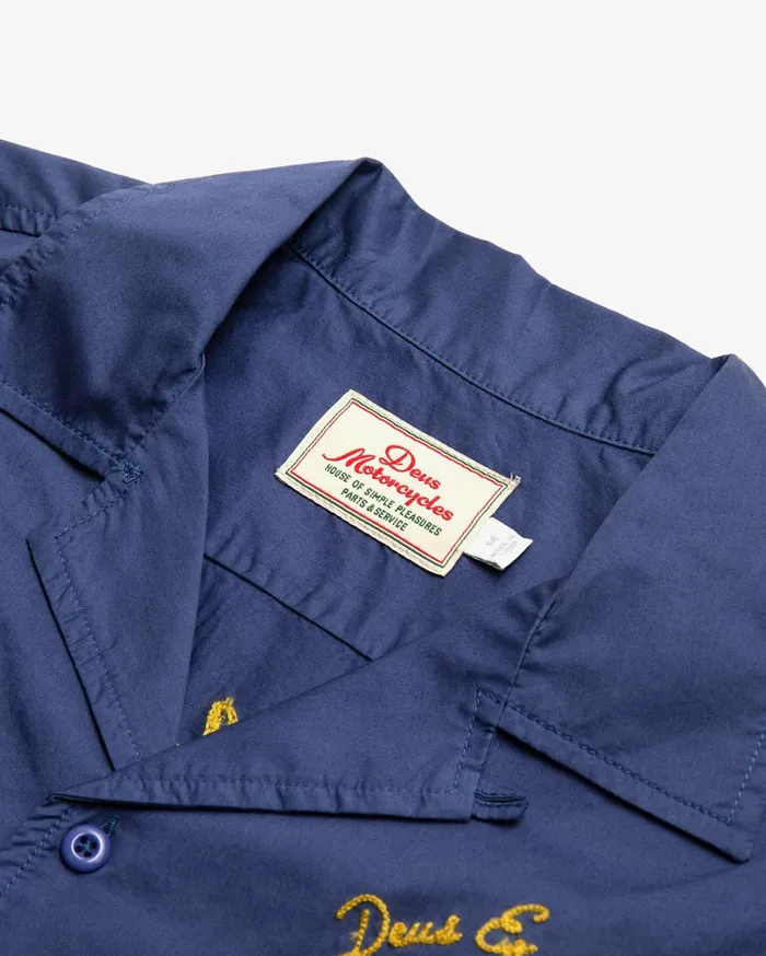 Fleetwood Shirt 8211 Dusty Blue Men Deus Ex Machina Shirts Fleetwood Shirt 8211 Dusty Blue Men Deus Ex Machina Shirts