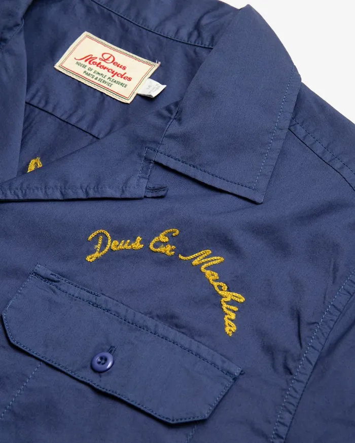 Fleetwood Shirt 8211 Dusty Blue Men Deus Ex Machina Shirts Fleetwood Shirt 8211 Dusty Blue Men Deus Ex Machina Shirts