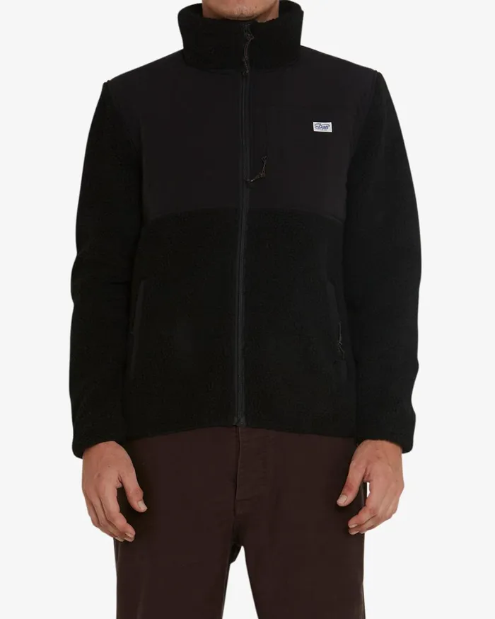Fletcher Panel Fleece Regular Fit 8211 Black Men Deus Ex Machina Hoodies and Sweaters