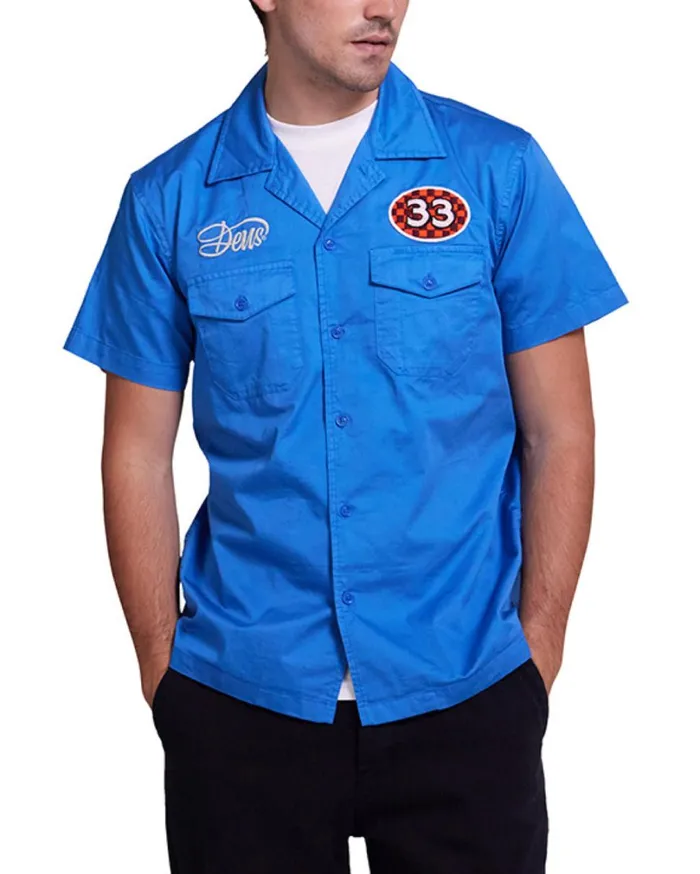 Foreman Shirt 8211 French Blue Men Deus Ex Machina Shirts