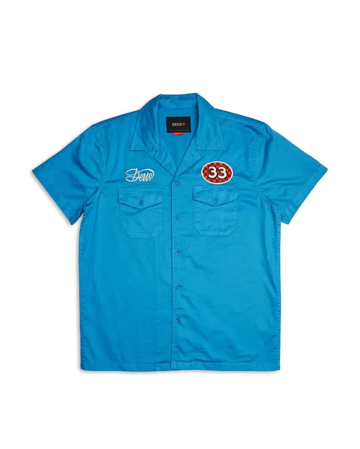 Foreman Shirt 8211 French Blue Men Deus Ex Machina Shirts Foreman Shirt 8211 French Blue Men Deus Ex Machina Shirts