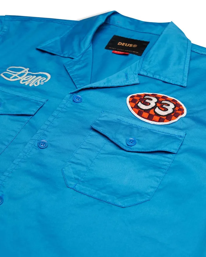 Foreman Shirt 8211 French Blue Men Deus Ex Machina Shirts Foreman Shirt 8211 French Blue Men Deus Ex Machina Shirts