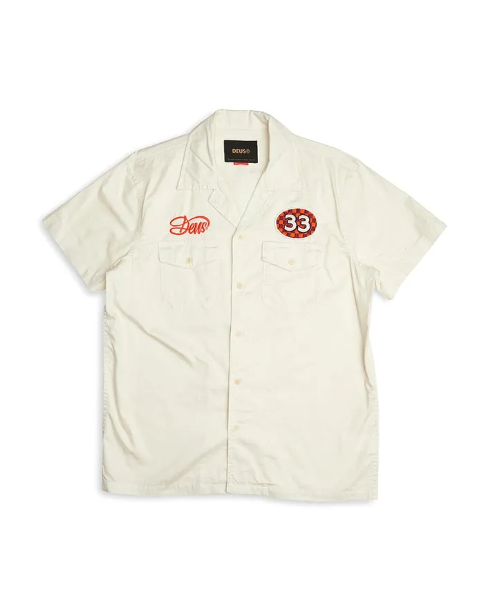 Foreman Shirt 8211 Vintage White Men Deus Ex Machina Shirts Foreman Shirt 8211 Vintage White Men Deus Ex Machina Shirts