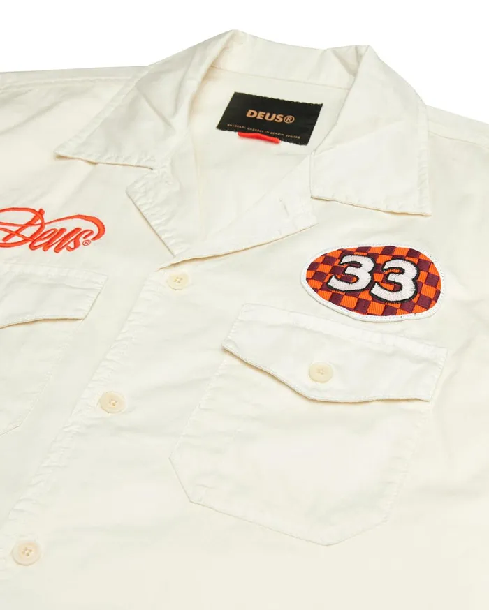 Foreman Shirt 8211 Vintage White Men Deus Ex Machina Shirts Foreman Shirt 8211 Vintage White Men Deus Ex Machina Shirts
