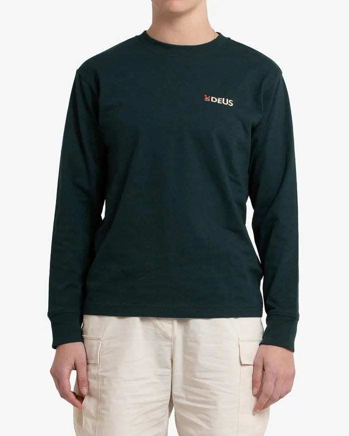 Foxtrot Long Sleeve Tee 8211 Trek Green Women Deus Ex Machina Tees