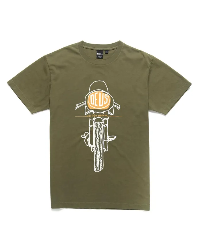 Frontal Matchless Tee 8211 Forest Green Men Deus Ex Machina Tees