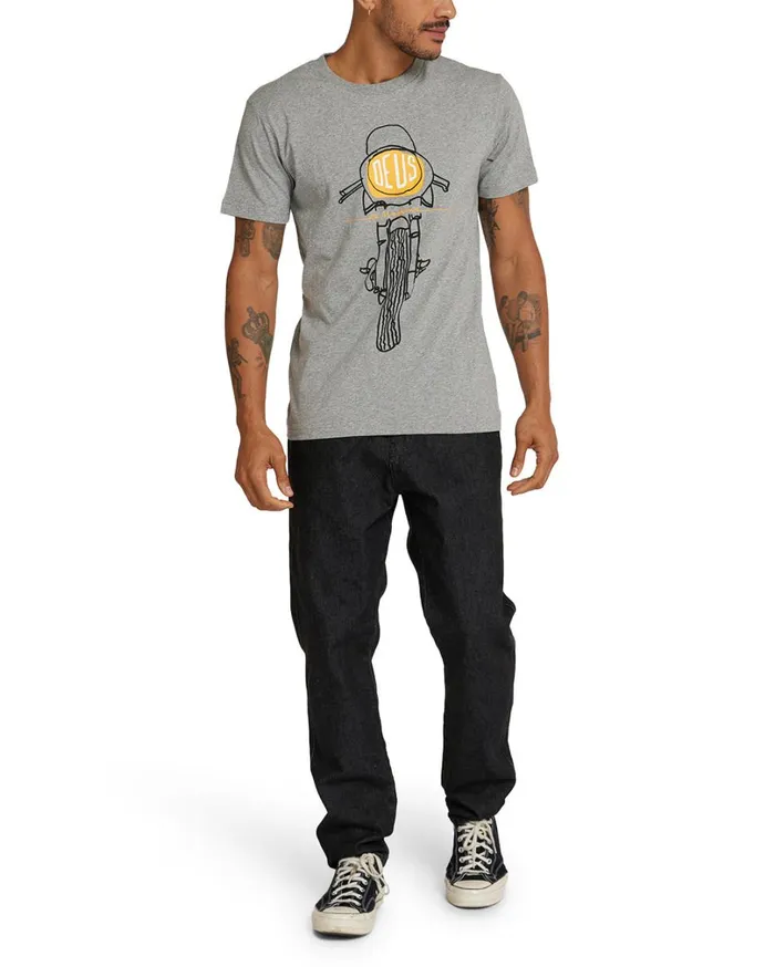 Frontal Matchless Tee 8211 Grey Marle Men Deus Ex Machina Tees Frontal Matchless Tee 8211 Grey Marle Men Deus Ex Machina Tees