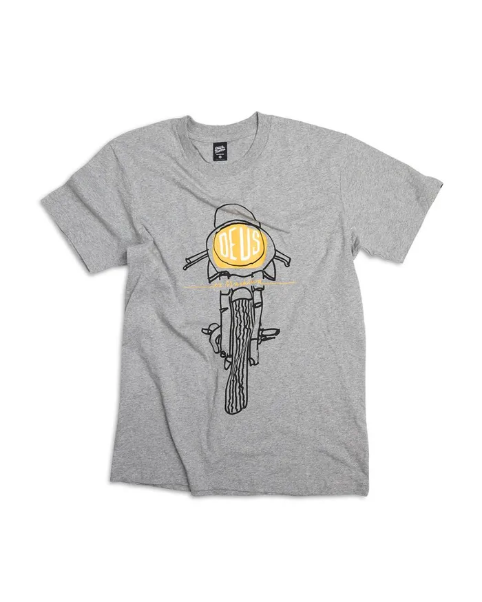 Frontal Matchless Tee 8211 Grey Marle Men Deus Ex Machina Tees Frontal Matchless Tee 8211 Grey Marle Men Deus Ex Machina Tees