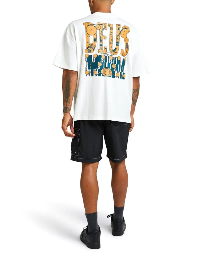 Full Circuit Tee 8211 Vintage White Men Deus Ex Machina Tees Full Circuit Tee 8211 Vintage White Men Deus Ex Machina Tees
