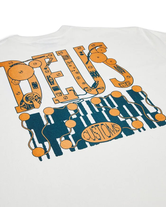 Full Circuit Tee 8211 Vintage White Men Deus Ex Machina Tees Full Circuit Tee 8211 Vintage White Men Deus Ex Machina Tees