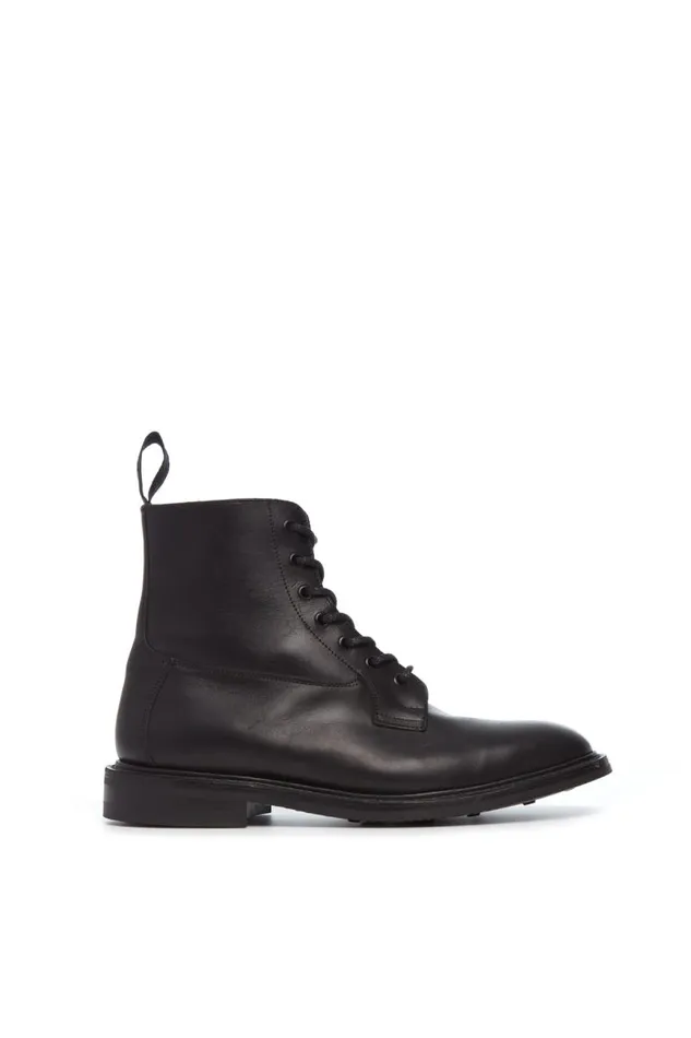 Gabriela Hearst Accessories Men Calvert Military Boot In Black Leather