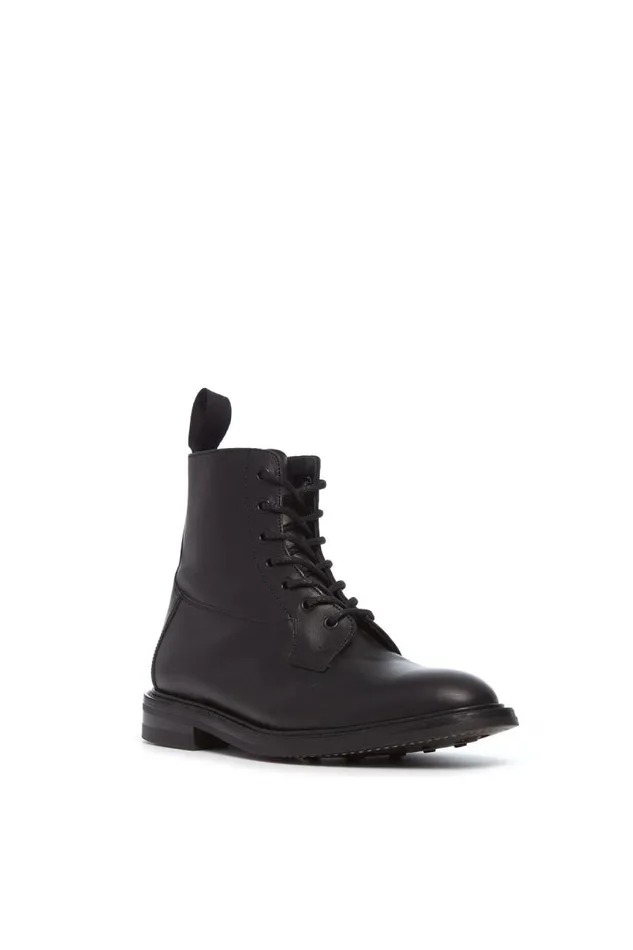 Gabriela Hearst Accessories Men Calvert Military Boot In Black Leather