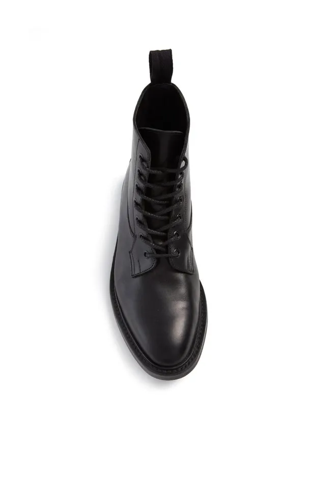 Gabriela Hearst Accessories Men Calvert Military Boot In Black Leather