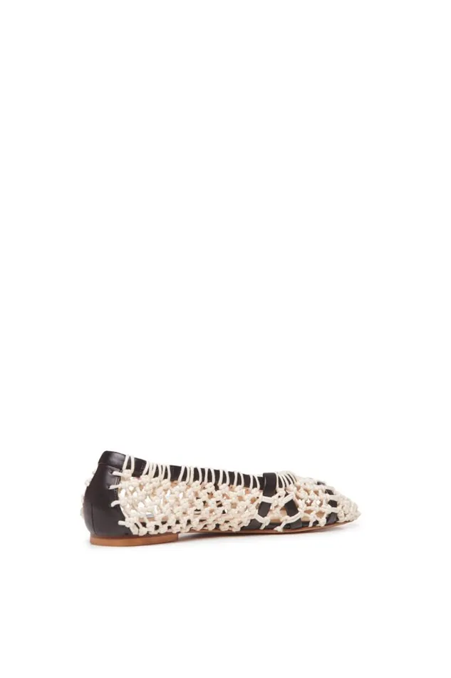 Gabriela Hearst Ballet Flats Women Armar Ballerina Shoe In Cream Crochet