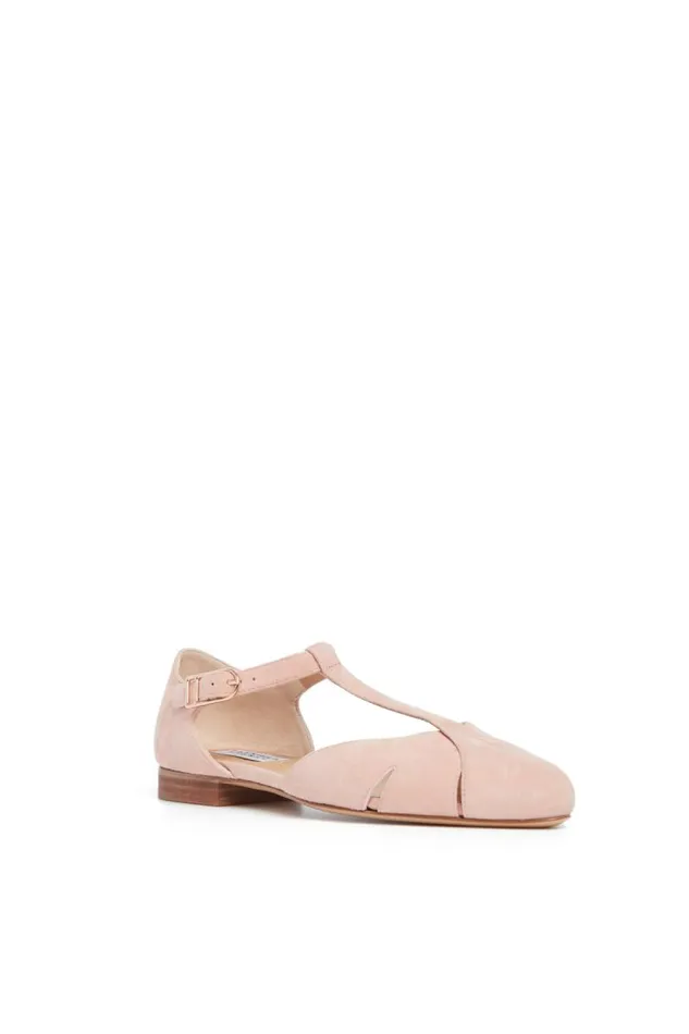 Gabriela Hearst Ballet Flats Women Harlow Ballerina Flat In Blush Suede