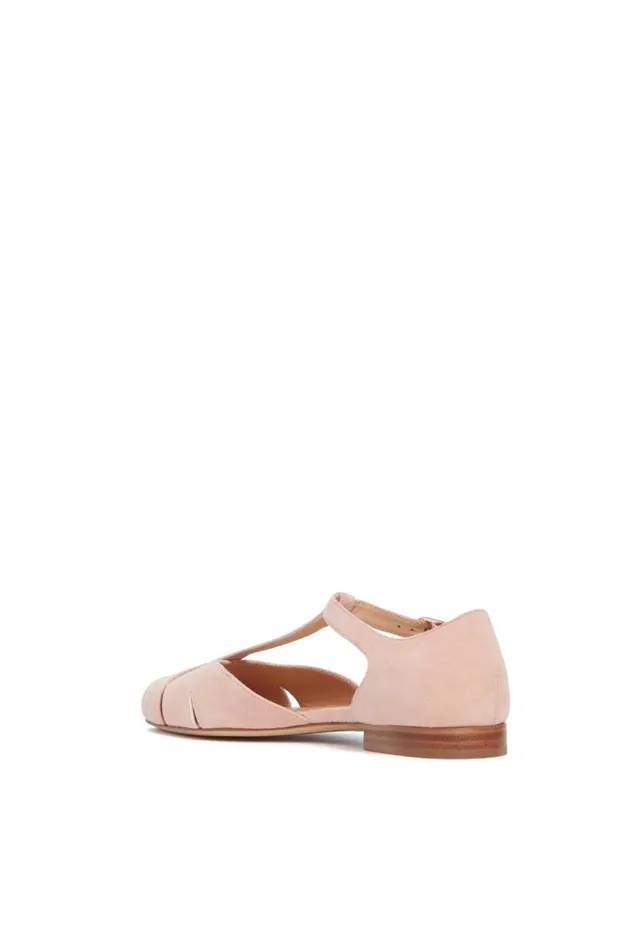 Gabriela Hearst Ballet Flats Women Harlow Ballerina Flat In Blush Suede