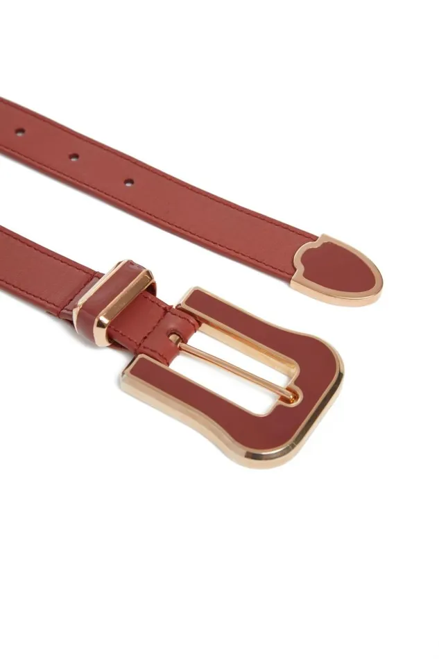 Gabriela Hearst Belts Women Austine Belt In Cognac Leather