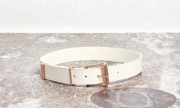 Gabriela Hearst Belts Women Laird Belt In White Leather
