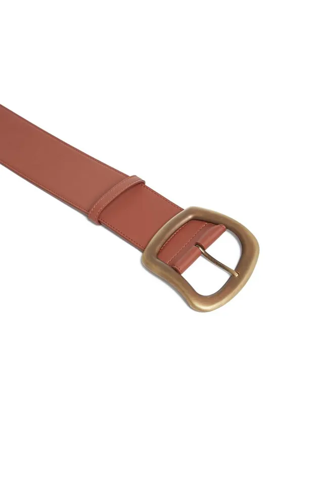 Gabriela Hearst Belts Women Large Simone Belt In Cognac Leather