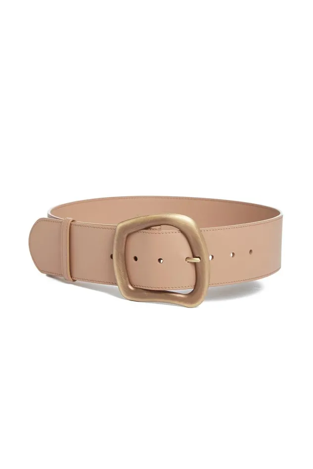 Gabriela Hearst Belts Women Large Simone Belt In Nude Leather