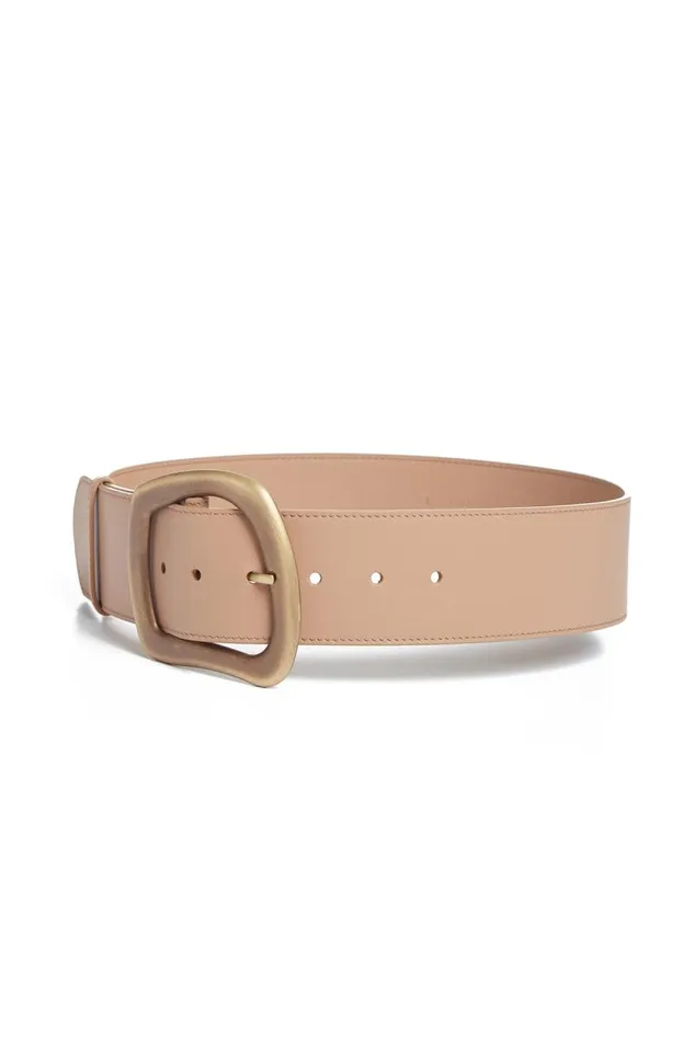 Gabriela Hearst Belts Women Large Simone Belt In Nude Leather