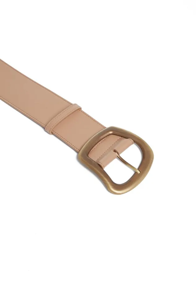 Gabriela Hearst Belts Women Large Simone Belt In Nude Leather