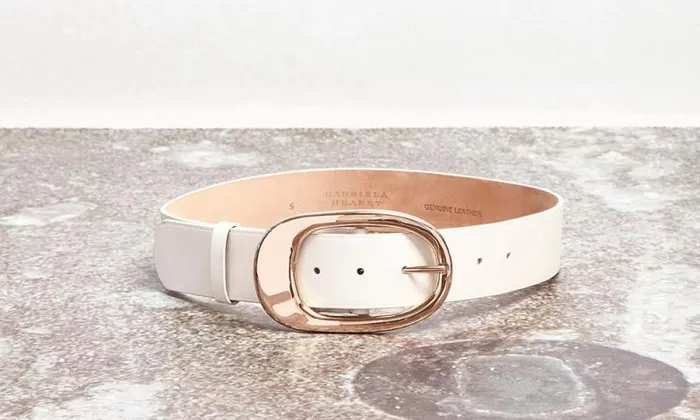 Gabriela Hearst Belts Women Lozewce Belt In White Leather