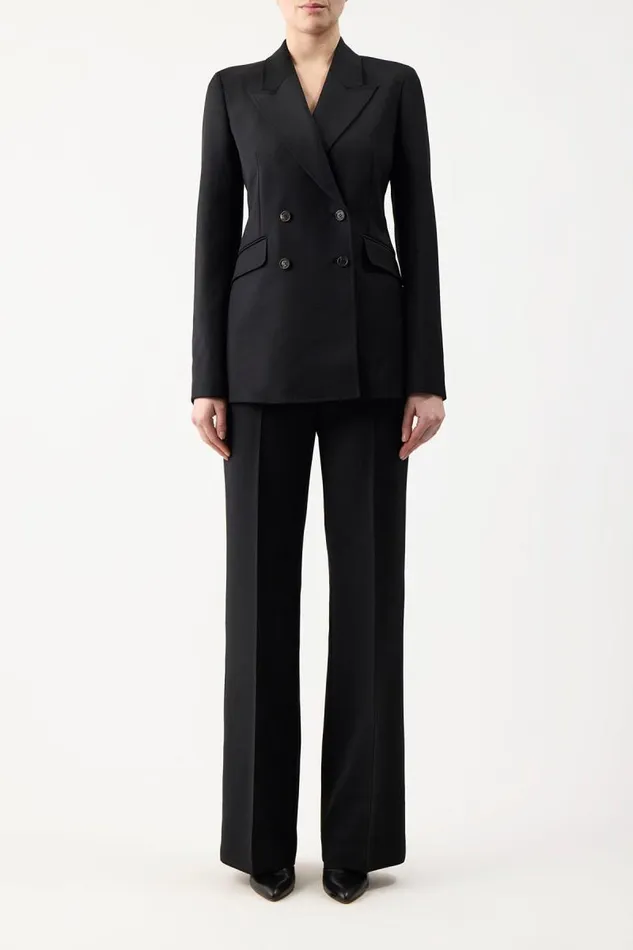 Gabriela Hearst Blazers and Vests Women Angela Blazer In Black Sportswear Wool
